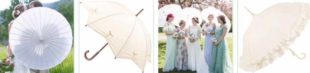 Свадебные зонтики